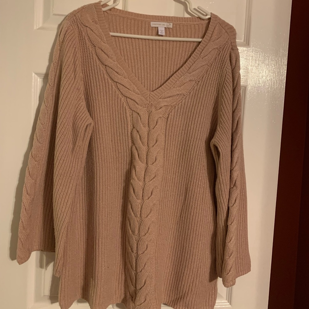 Women’s plus size rose color sweater size 1x